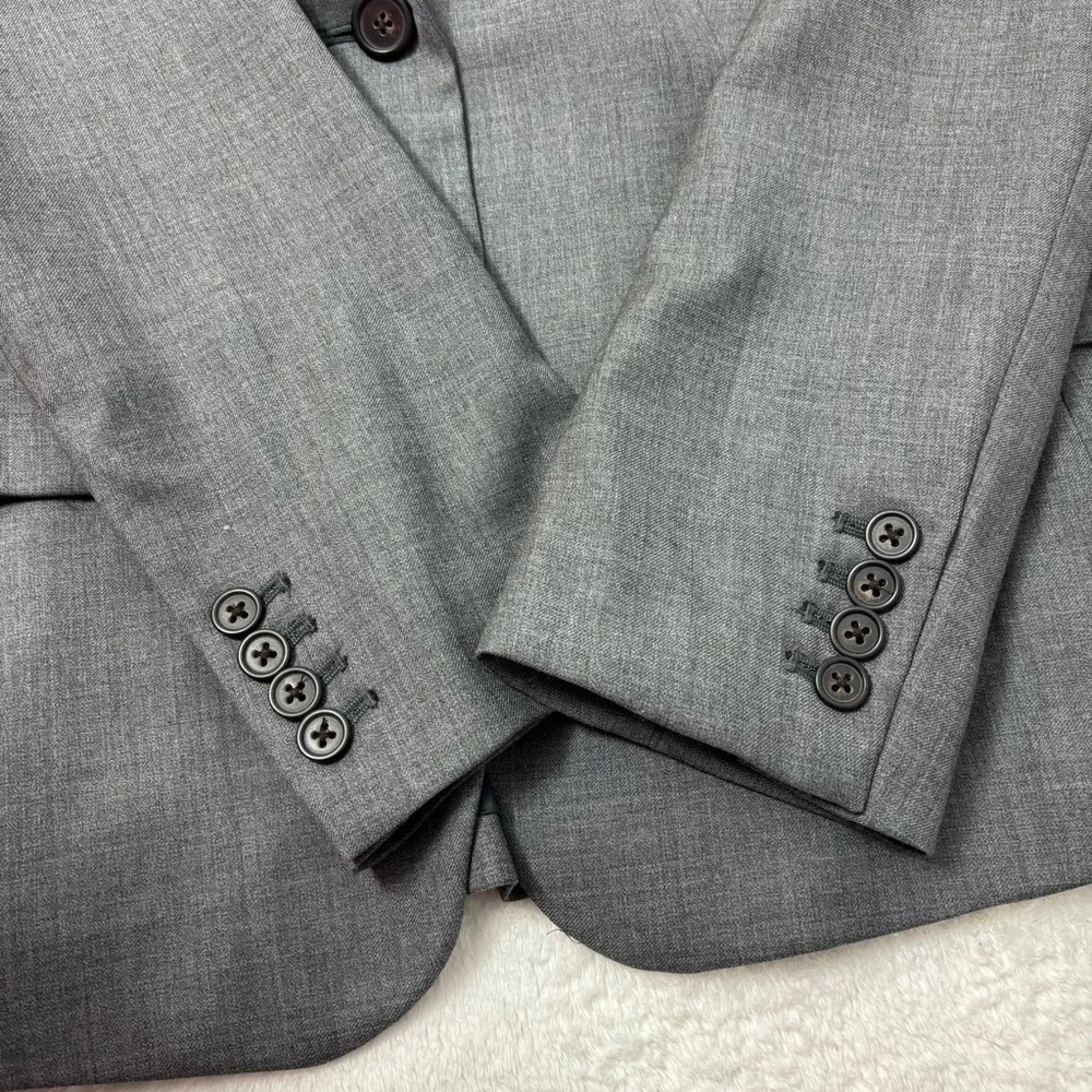 J. Crew Super 120's 100% Wool Charcoal Gray‎ Blazer size 12